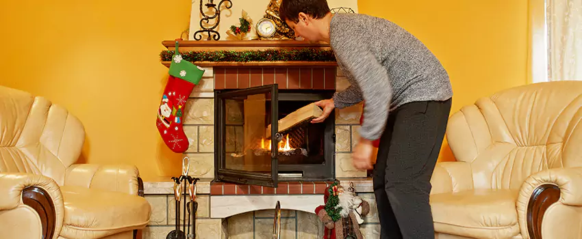 Rusted Metal Fireplace Restoration in Ruskin, Florida